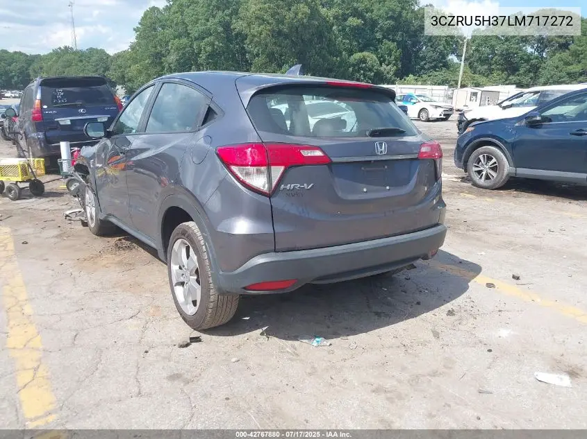 2020 Honda Hr-V 2Wd Lx VIN: 3CZRU5H37LM717272 Lot: 42767880