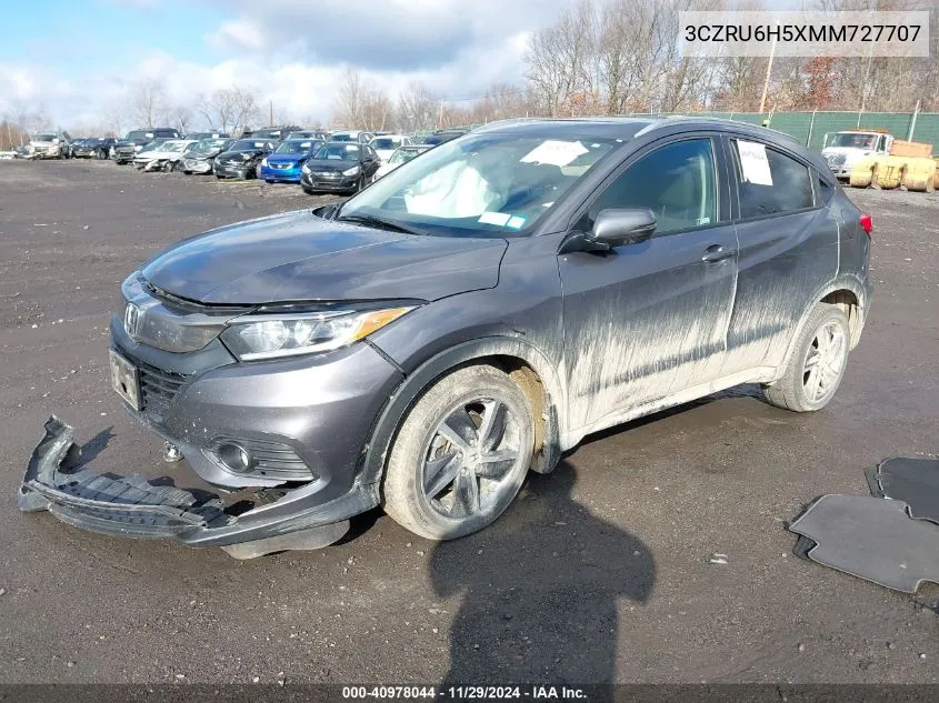 2021 Honda Hr-V Awd Ex VIN: 3CZRU6H5XMM727707 Lot: 40978044
