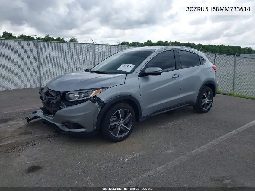 2021 Honda Hr-V 2Wd Ex VIN: 3CZRU5H58MM733614 Lot: 42252132