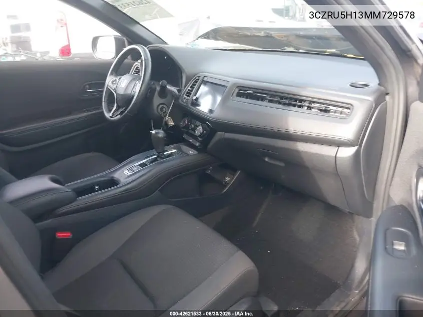 2021 Honda Hr-V 2Wd Sport VIN: 3CZRU5H13MM729578 Lot: 42621533