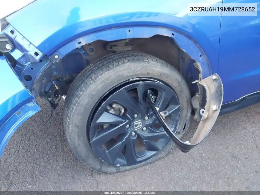 2021 Honda Hr-V Awd Sport VIN: 3CZRU6H19MM728652 Lot: 42629207