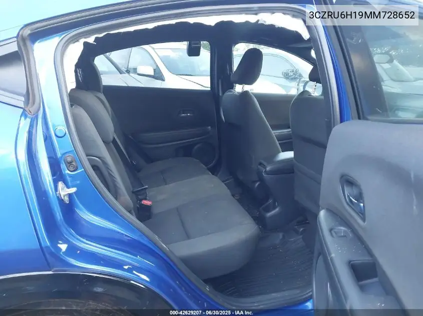 2021 Honda Hr-V Awd Sport VIN: 3CZRU6H19MM728652 Lot: 42629207