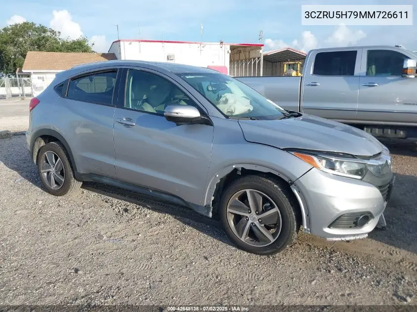 2021 Honda Hr-V 2Wd Ex-L VIN: 3CZRU5H79MM726611 Lot: 42648138