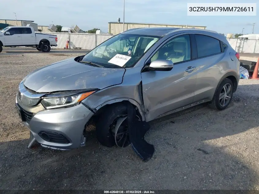 2021 Honda Hr-V 2Wd Ex-L VIN: 3CZRU5H79MM726611 Lot: 42648138