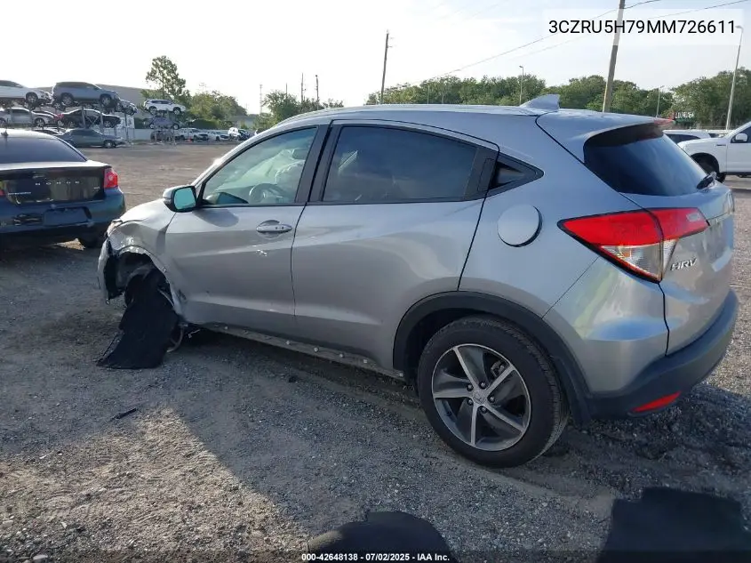 2021 Honda Hr-V 2Wd Ex-L VIN: 3CZRU5H79MM726611 Lot: 42648138