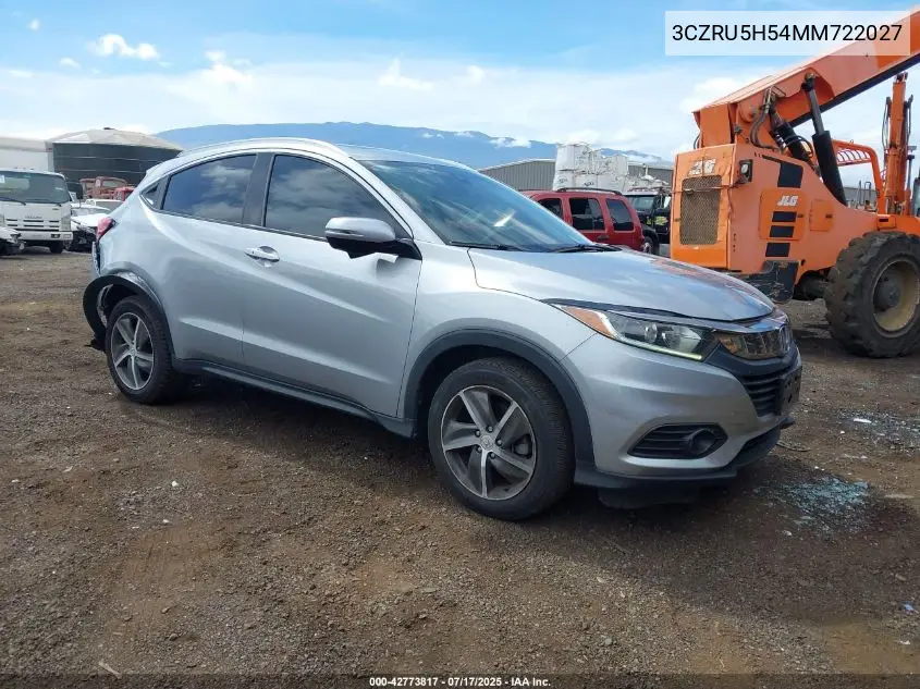 2021 Honda Hr-V 2Wd Ex VIN: 3CZRU5H54MM722027 Lot: 42773817