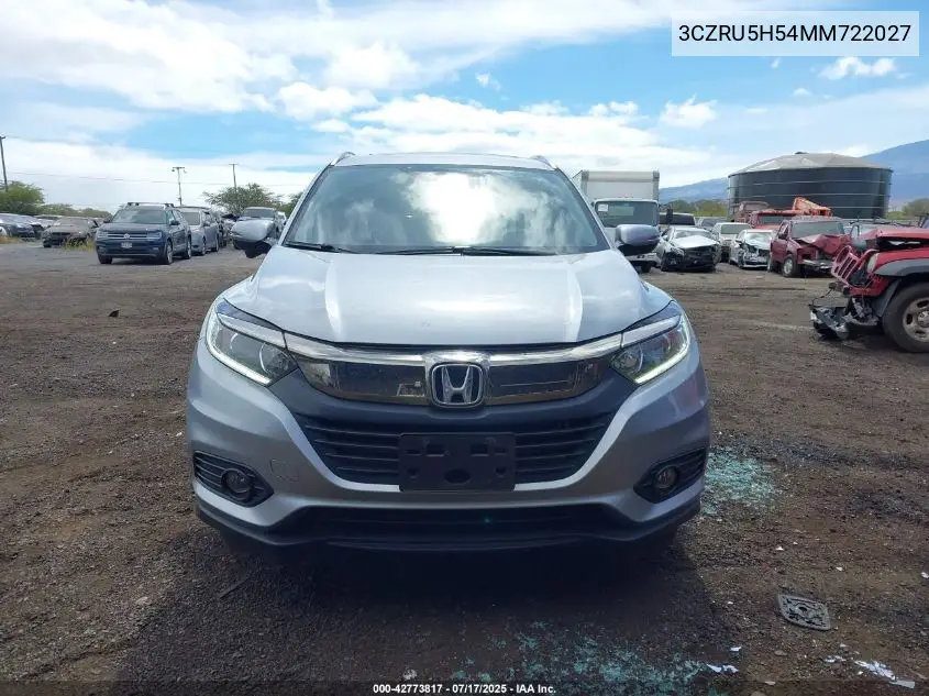 2021 Honda Hr-V 2Wd Ex VIN: 3CZRU5H54MM722027 Lot: 42773817