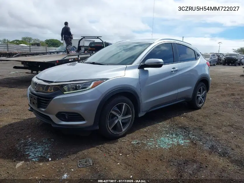 2021 Honda Hr-V 2Wd Ex VIN: 3CZRU5H54MM722027 Lot: 42773817