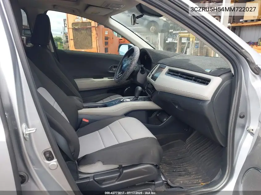 2021 Honda Hr-V 2Wd Ex VIN: 3CZRU5H54MM722027 Lot: 42773817