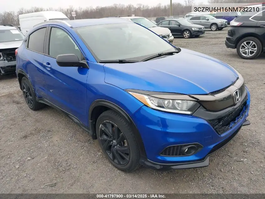 2022 Honda Hr-V Awd Sport VIN: 3CZRU6H16NM732210 Lot: 41797900