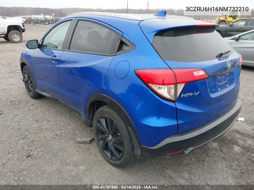 2022 Honda Hr-V Awd Sport VIN: 3CZRU6H16NM732210 Lot: 41797900