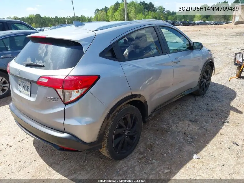 2022 Honda Hr-V Awd Sport VIN: 3CZRU6H14NM709489 Lot: 41982549