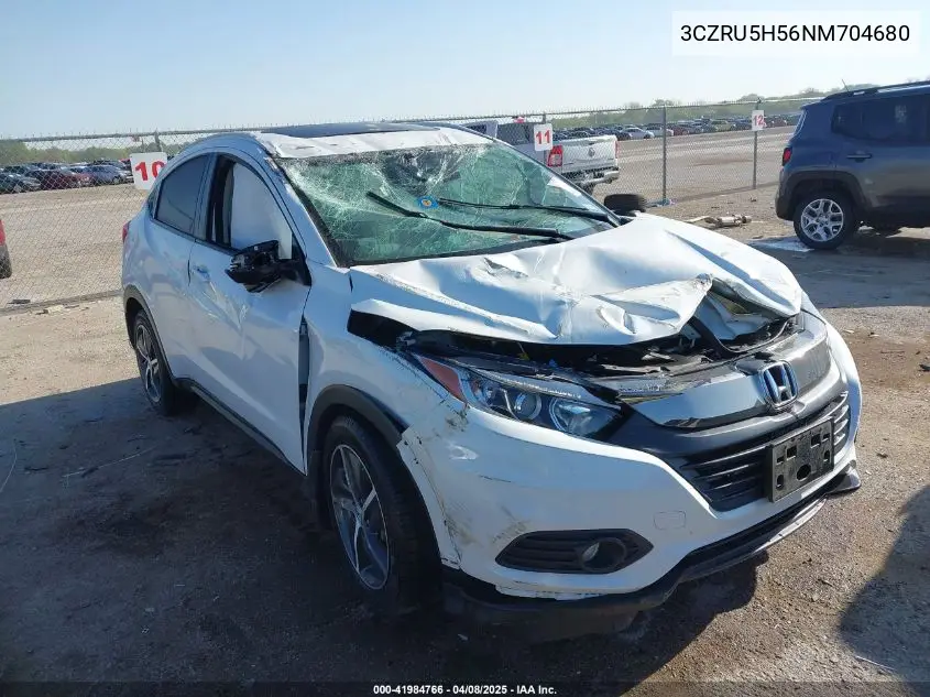 2022 Honda Hr-V 2Wd Ex VIN: 3CZRU5H56NM704680 Lot: 41984766
