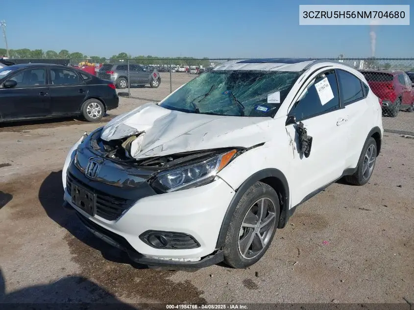 2022 Honda Hr-V 2Wd Ex VIN: 3CZRU5H56NM704680 Lot: 41984766