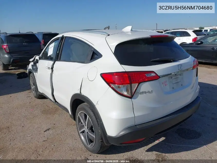 2022 Honda Hr-V 2Wd Ex VIN: 3CZRU5H56NM704680 Lot: 41984766