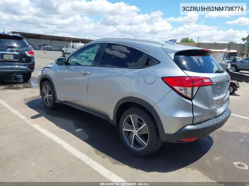 2022 Honda Hr-V 2Wd Ex VIN: 3CZRU5H52NM738776 Lot: 42258724