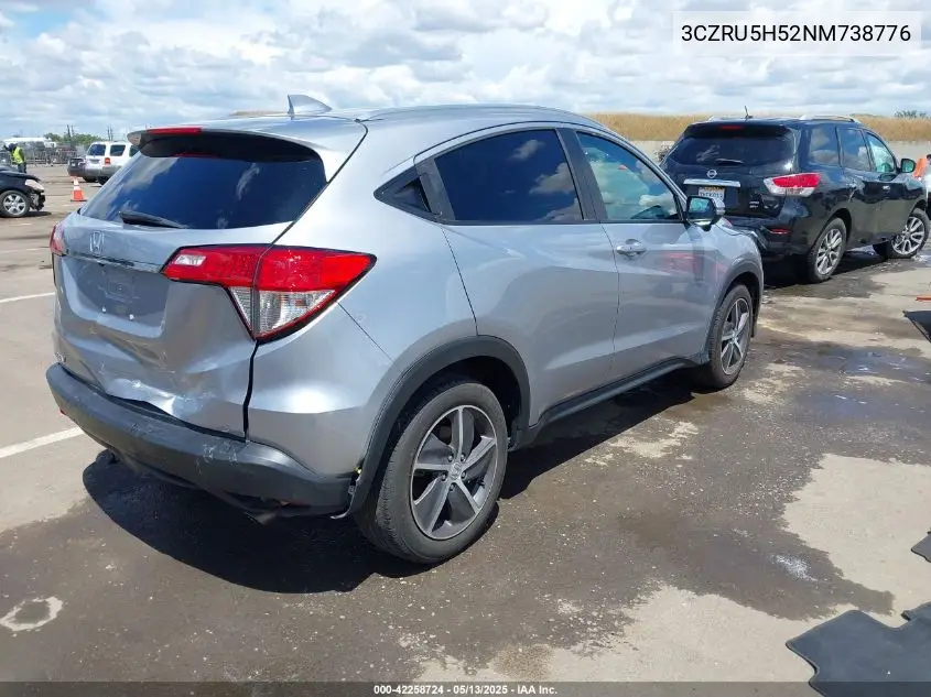 2022 Honda Hr-V 2Wd Ex VIN: 3CZRU5H52NM738776 Lot: 42258724