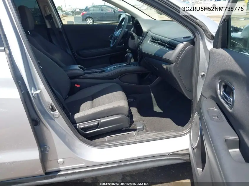 2022 Honda Hr-V 2Wd Ex VIN: 3CZRU5H52NM738776 Lot: 42258724