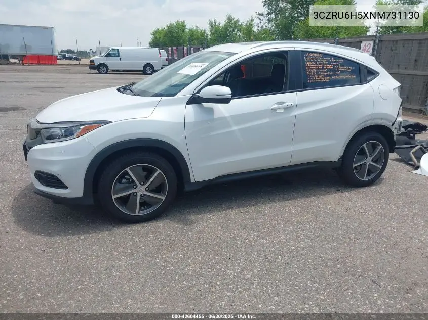 2022 Honda Hr-V Awd Ex VIN: 3CZRU6H5XNM731130 Lot: 42604455