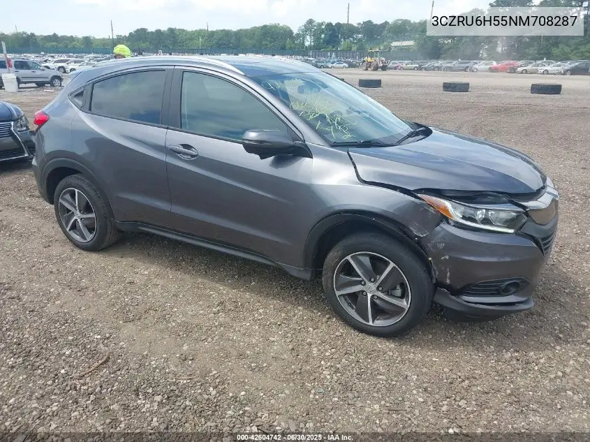 2022 Honda Hr-V Awd Ex VIN: 3CZRU6H55NM708287 Lot: 42604742
