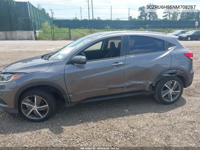 2022 Honda Hr-V Awd Ex VIN: 3CZRU6H55NM708287 Lot: 42604742