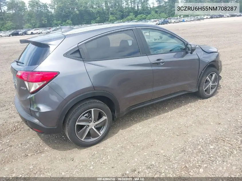 2022 Honda Hr-V Awd Ex VIN: 3CZRU6H55NM708287 Lot: 42604742