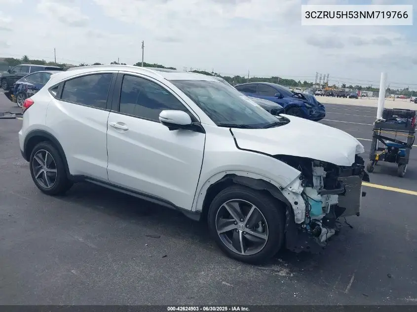 2022 Honda Hr-V 2Wd Ex VIN: 3CZRU5H53NM719766 Lot: 42624903