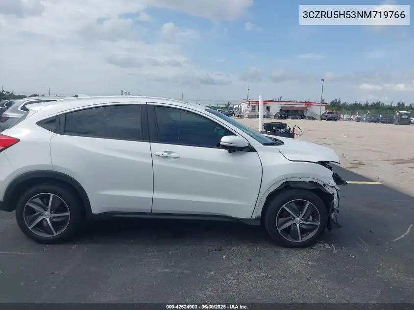 2022 Honda Hr-V 2Wd Ex VIN: 3CZRU5H53NM719766 Lot: 42624903