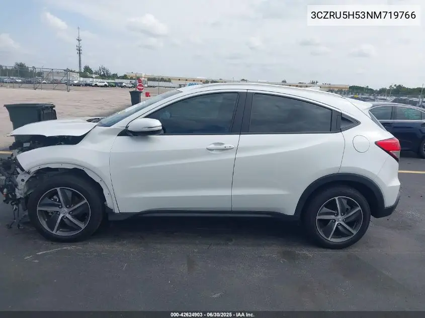2022 Honda Hr-V 2Wd Ex VIN: 3CZRU5H53NM719766 Lot: 42624903