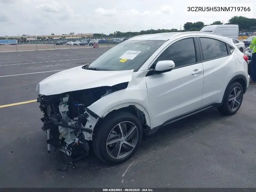 2022 Honda Hr-V 2Wd Ex VIN: 3CZRU5H53NM719766 Lot: 42624903