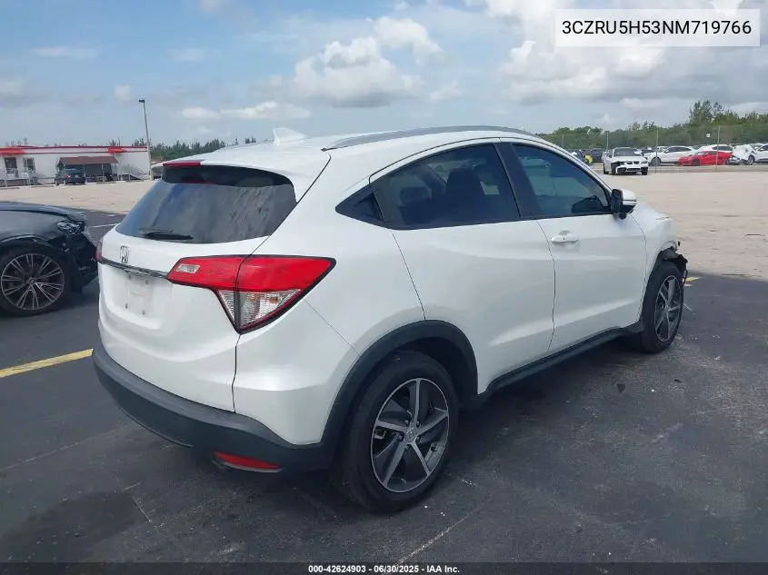 2022 Honda Hr-V 2Wd Ex VIN: 3CZRU5H53NM719766 Lot: 42624903