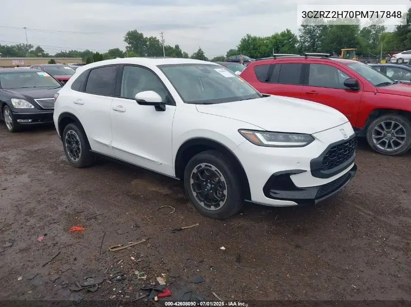 2023 Honda Hr-V Awd Ex-L VIN: 3CZRZ2H70PM717848 Lot: 42608090