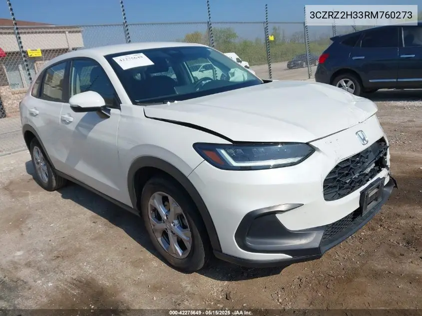 2024 Honda Hr-V Awd Lx VIN: 3CZRZ2H33RM760273 Lot: 42275649