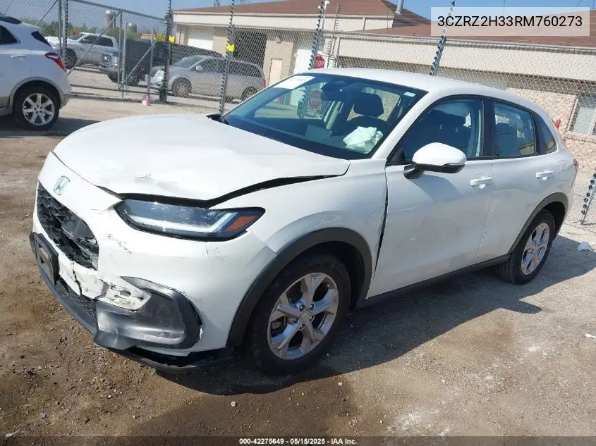 2024 Honda Hr-V Awd Lx VIN: 3CZRZ2H33RM760273 Lot: 42275649
