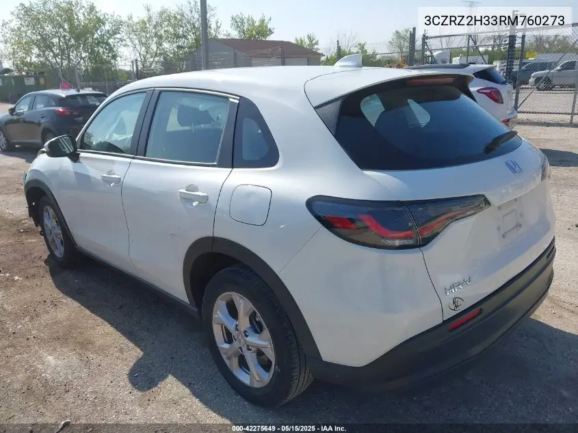 2024 Honda Hr-V Awd Lx VIN: 3CZRZ2H33RM760273 Lot: 42275649
