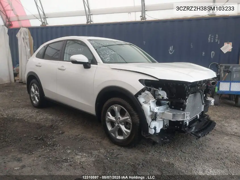 2025 Honda Hr-V Lx VIN: 3CZRZ2H38SM103233 Lot: 12310597