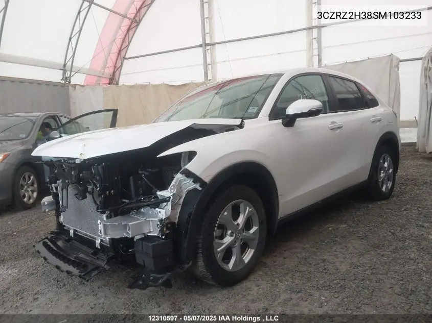 2025 Honda Hr-V Lx VIN: 3CZRZ2H38SM103233 Lot: 12310597