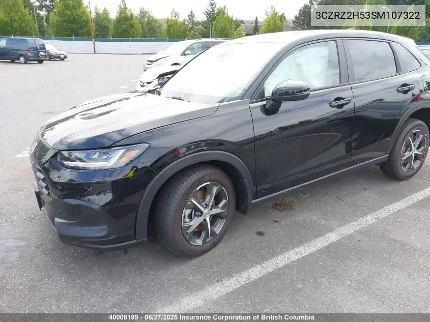 2025 Honda Hr-V Sport VIN: 3CZRZ2H53SM107322 Lot: 40008199