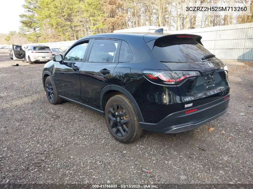 2025 Honda Hr-V Awd Sport VIN: 3CZRZ2H52SM713260 Lot: 41786807