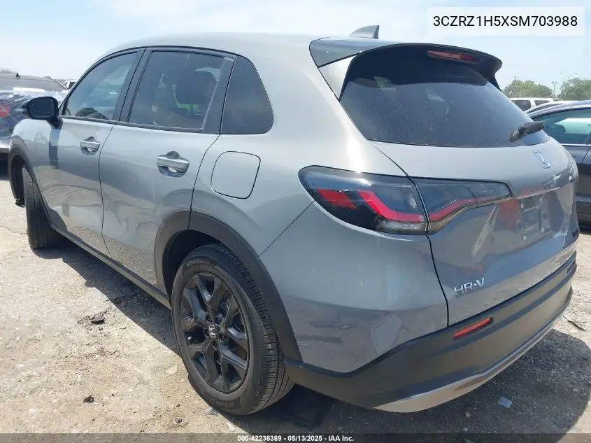 2025 Honda Hr-V 2Wd Sport VIN: 3CZRZ1H5XSM703988 Lot: 42236389