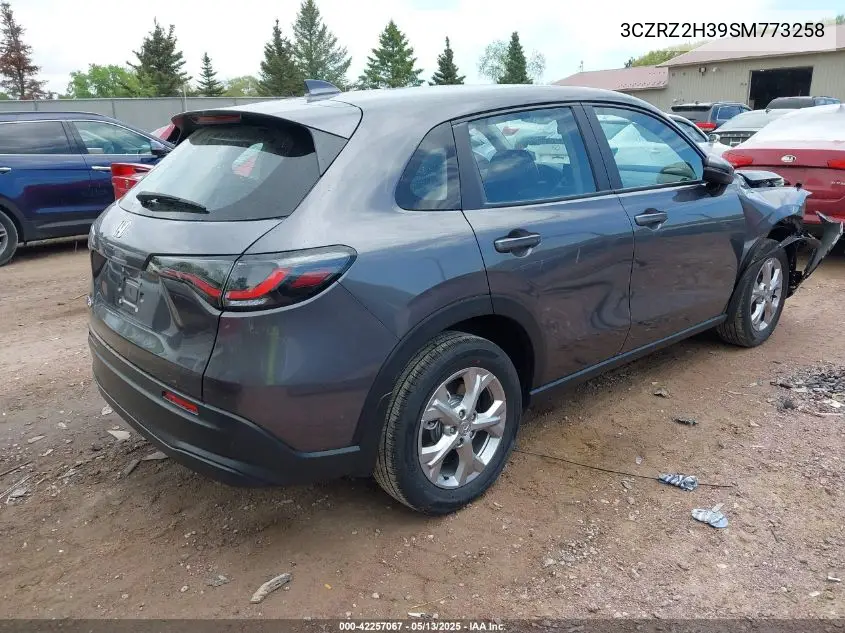 2025 Honda Hr-V Awd Lx VIN: 3CZRZ2H39SM773258 Lot: 42257067