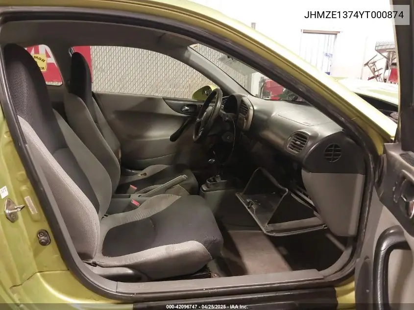 2000 Honda Insight VIN: JHMZE1374YT000874 Lot: 42096747