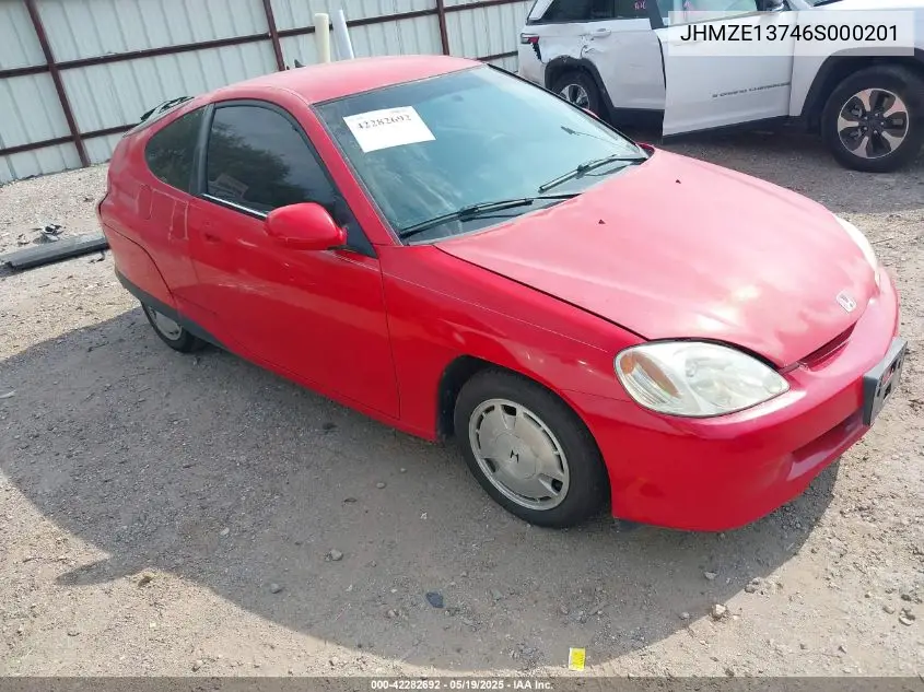 2006 Honda Insight VIN: JHMZE13746S000201 Lot: 42282692