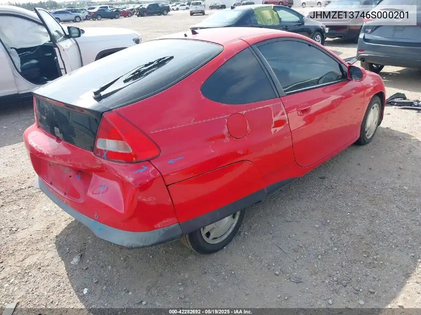 2006 Honda Insight VIN: JHMZE13746S000201 Lot: 42282692