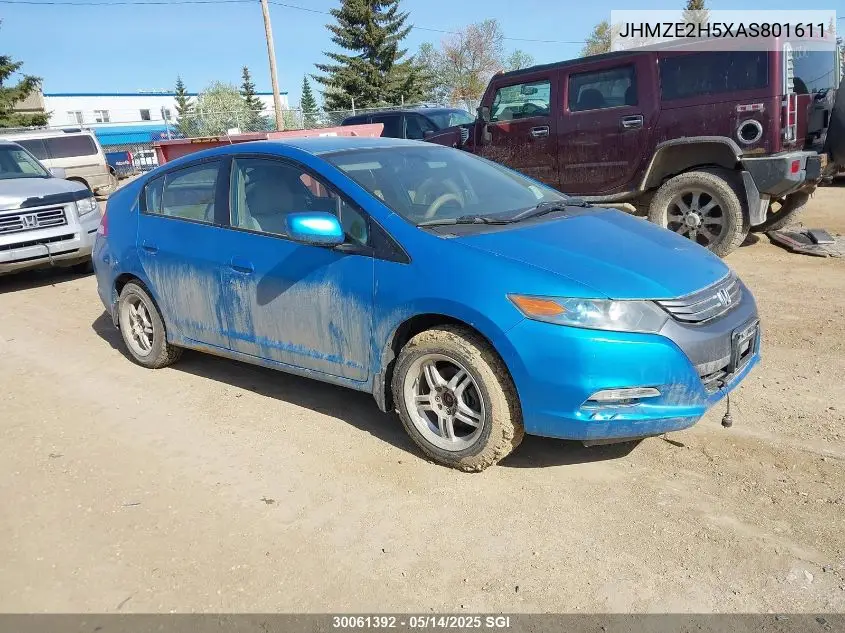 jhmze2h5xas801611 JHMZE2H5XAS801611 2010 Honda Insight Lx