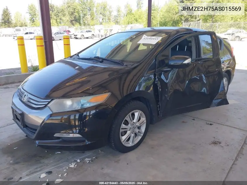 2010 Honda Insight Ex VIN: JHMZE2H75AS015569 Lot: 42194443