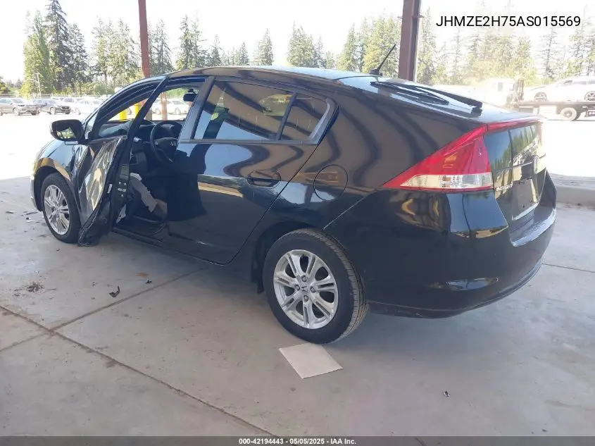 2010 Honda Insight Ex VIN: JHMZE2H75AS015569 Lot: 42194443