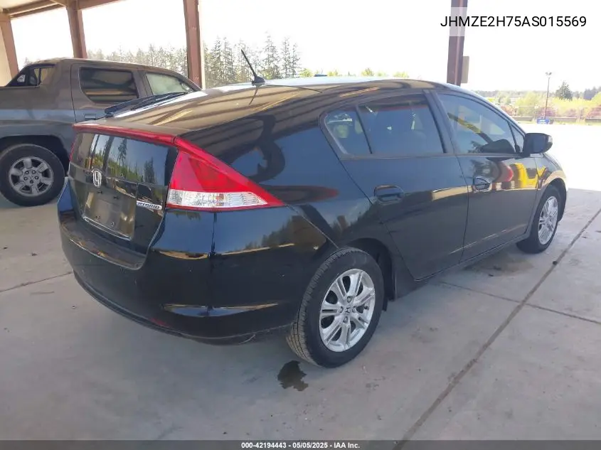 2010 Honda Insight Ex VIN: JHMZE2H75AS015569 Lot: 42194443