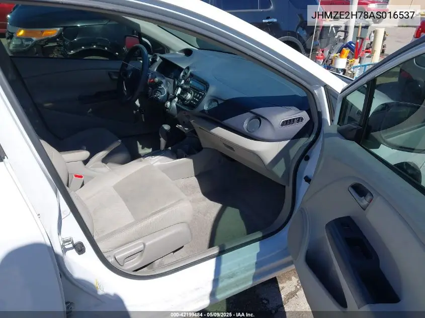 2010 Honda Insight Ex VIN: JHMZE2H78AS016537 Lot: 42199484