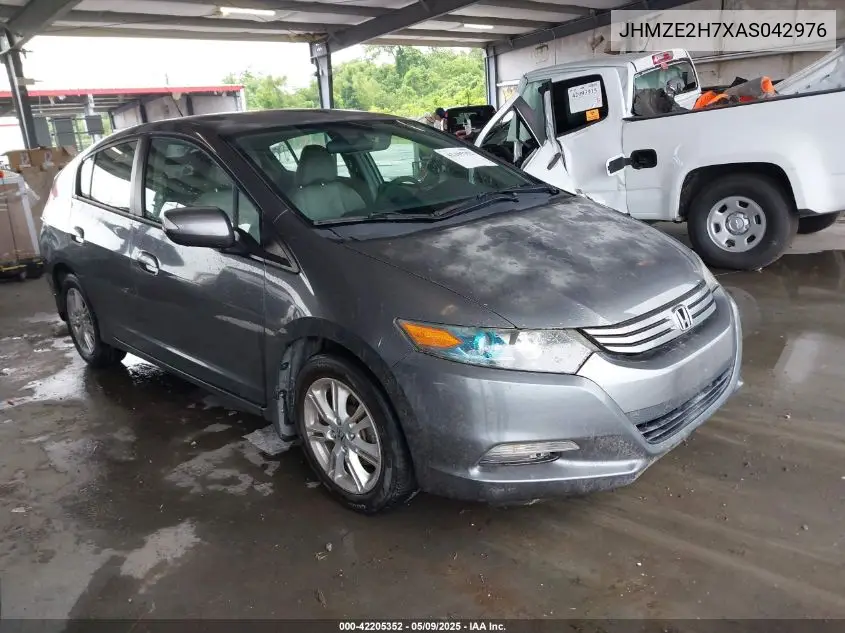 2010 Honda Insight Ex VIN: JHMZE2H7XAS042976 Lot: 42205352